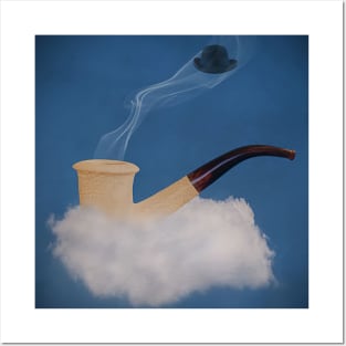 Rene Magritte Pipe Smooking Posters and Art